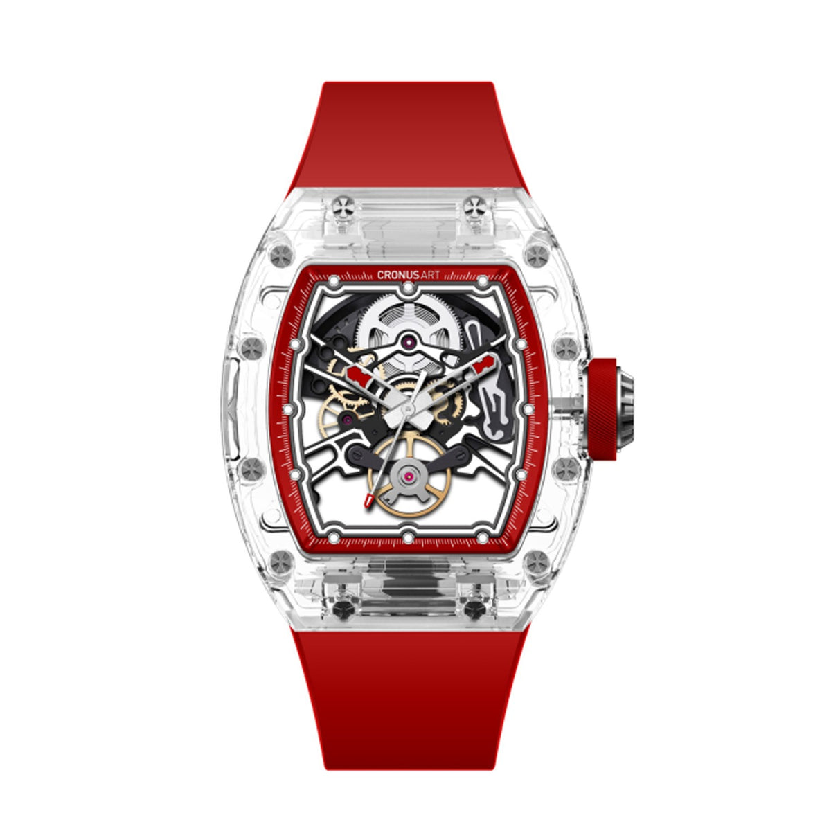 CM001-056 Men's Crystal Case Automatic Watch 42mm