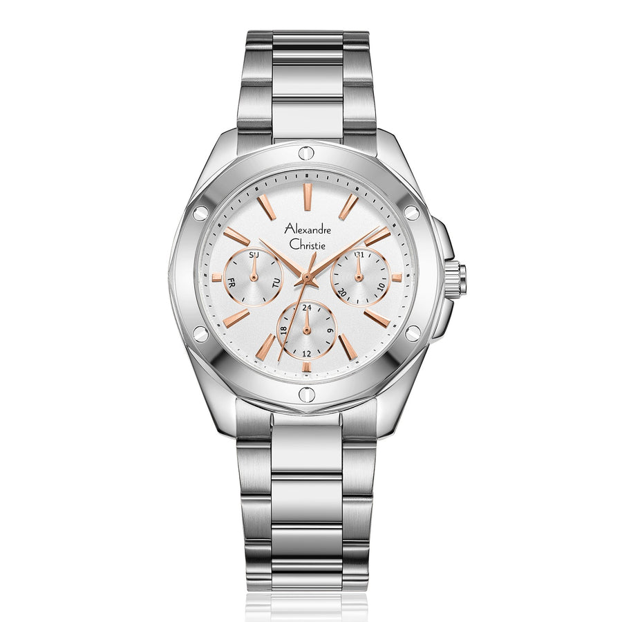 Alexandre Christie 2A72BFBSSSLRG Women's Multi-Function Quartz Watch 36mm