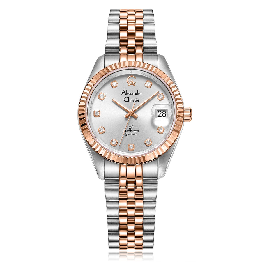 Alexandre Christie 5013LDBTRSL Women's Classic Quartz Watch 32mm