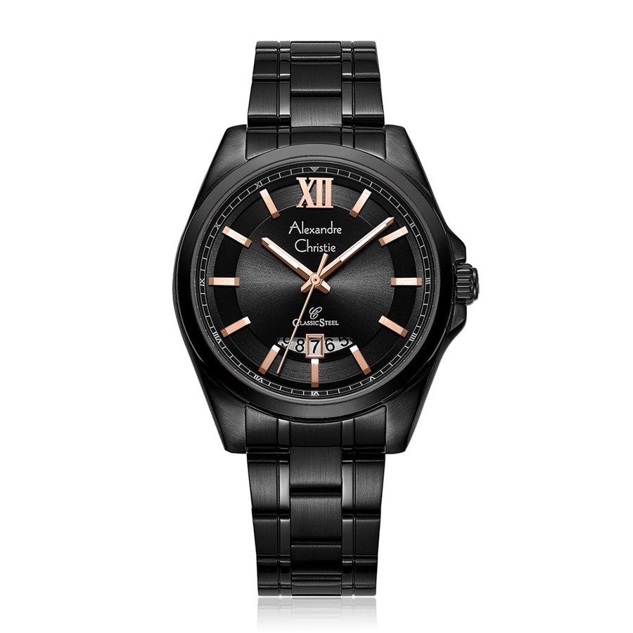 Alexandre Christie 8659MDBIPBARG Men's Classic Quartz Watch 41mm