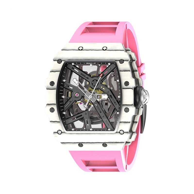 CM002-12B Men's Carbon Case Automatic Watch 44mm