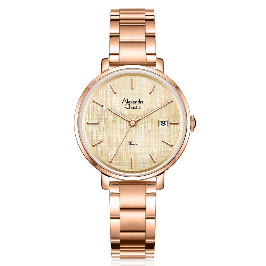 Alexandre Christie 2870LDBRGLN1 Women's Classic Quartz Watch 35mm