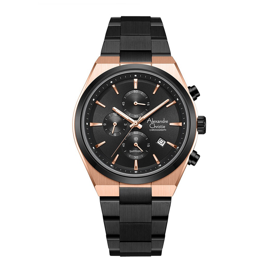 Alexandre Christie 8697MCBBRBA Men's  Chronograph Quartz Watch 41mm