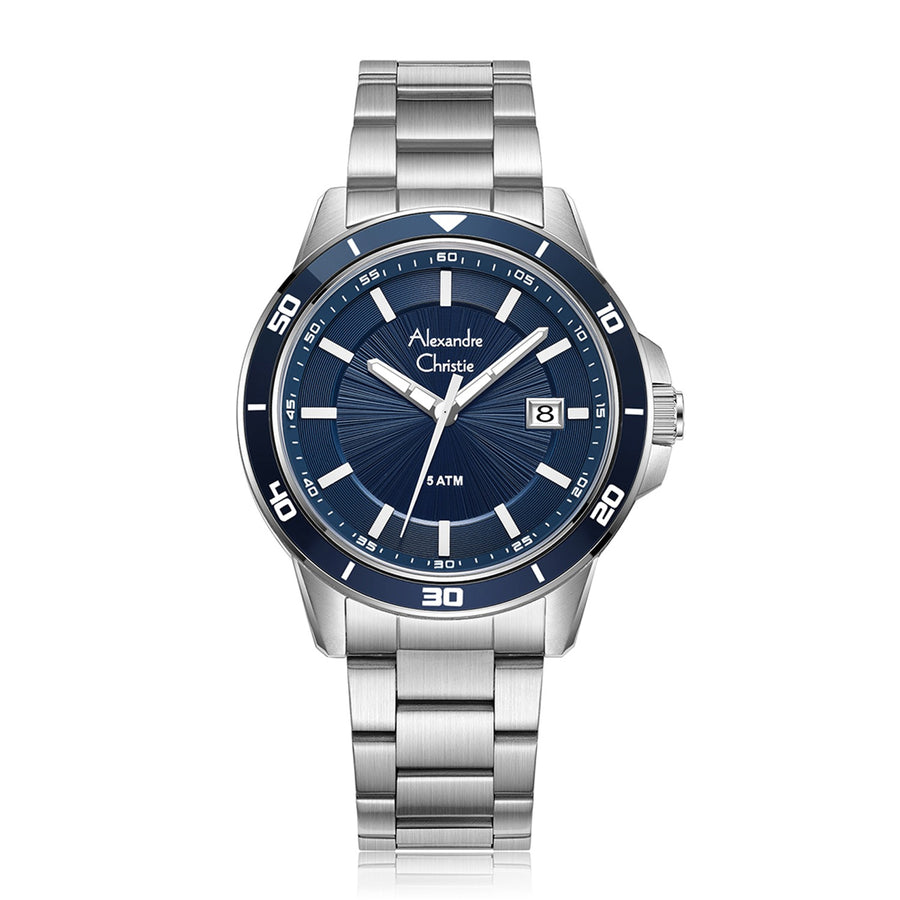 Alexandre Christie 6685MDBSSBU Men's Classic Quartz 42mm