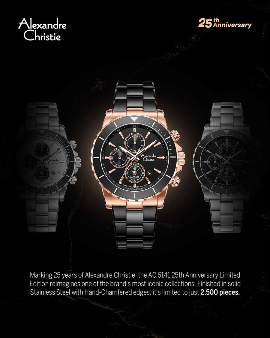 6141XXVMBRBA 25th Anniversay Limited Edition Men's Chronograph Quartz Watch 42mm