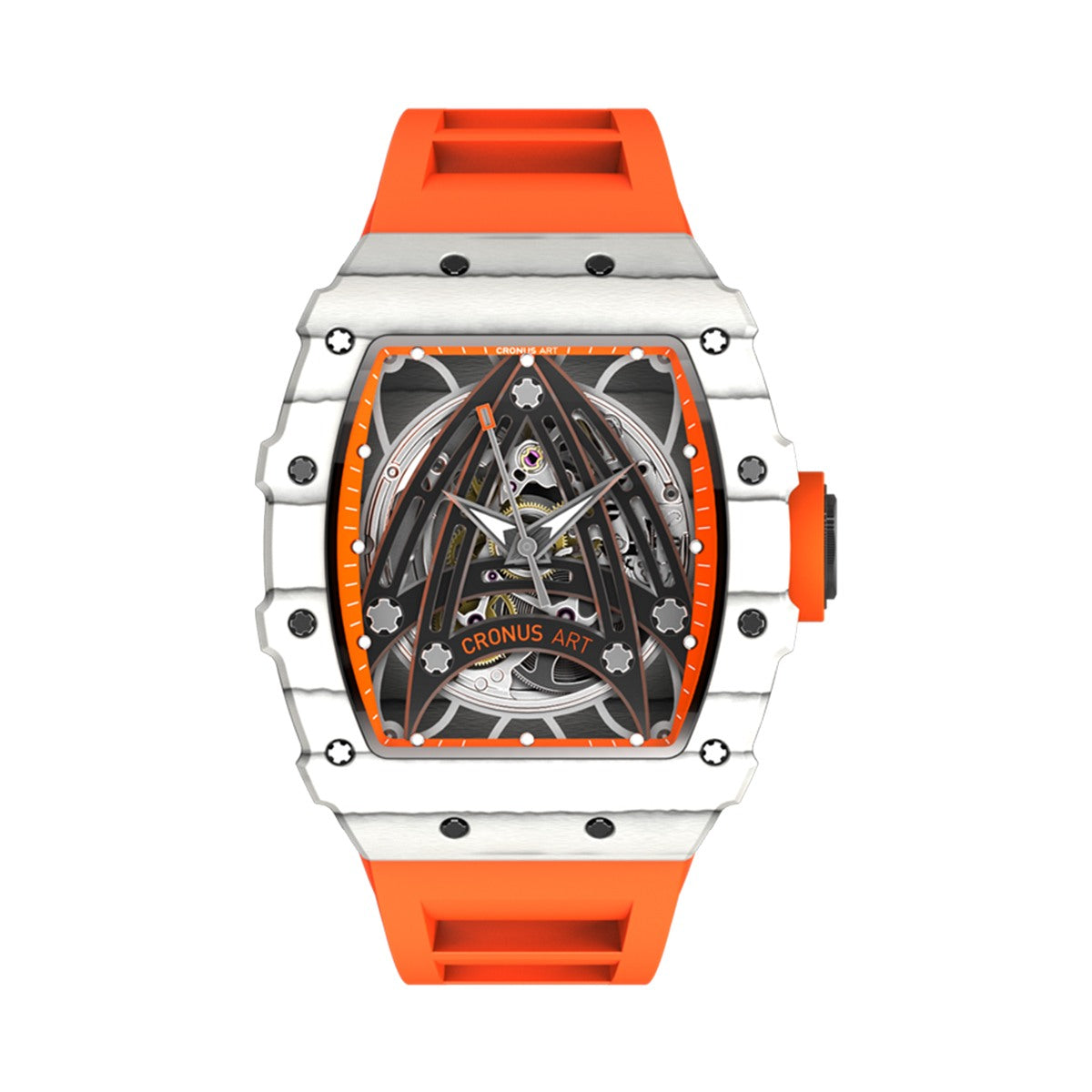 CM002-01D Men's Carbon Case Automatic Watch 44mm