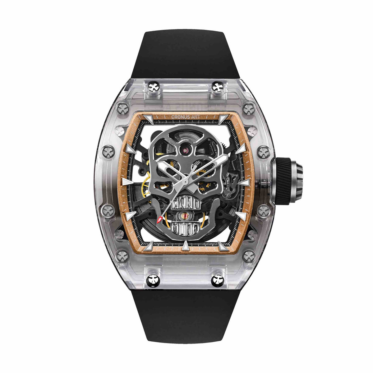 CM08-022 Men's Crystal Case Automatic Watch 42mm