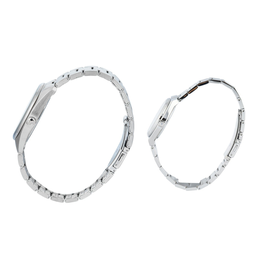 8697MDLDSSLB Couple's Classic Quartz Watch 39+32mm