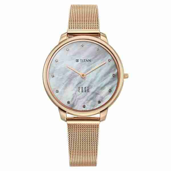 Titan 2654WM02 Edge Allure Women's Classic Quartz Watch 34.5mm