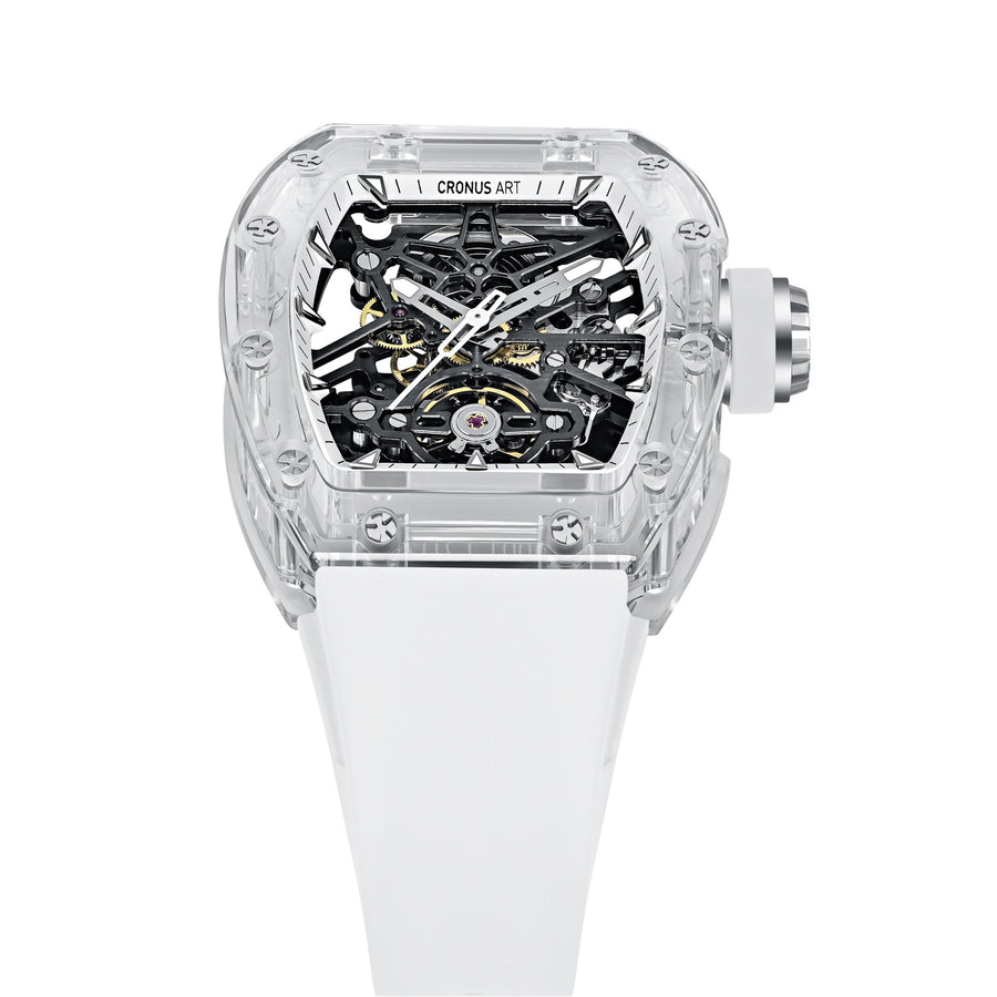 CM001-075 Men's Crystal Case Automatic Watch 42mm