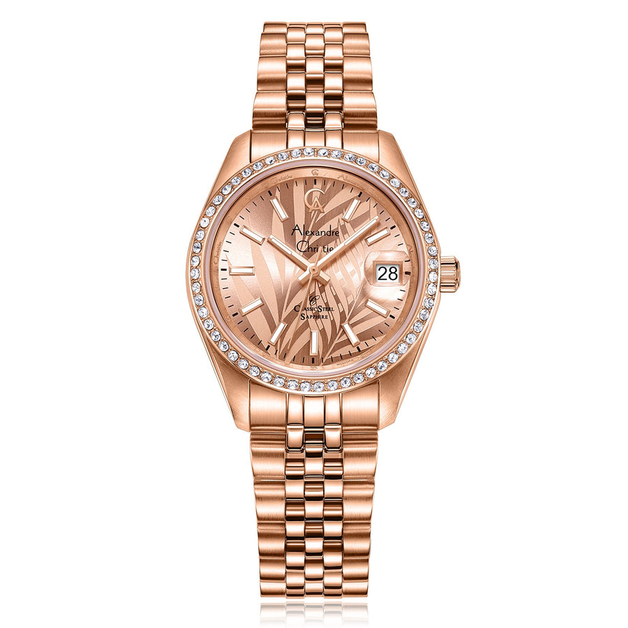 Alexandre Christie 5012LDBRGRGLN Women's Classic Quartz Watch 32mm
