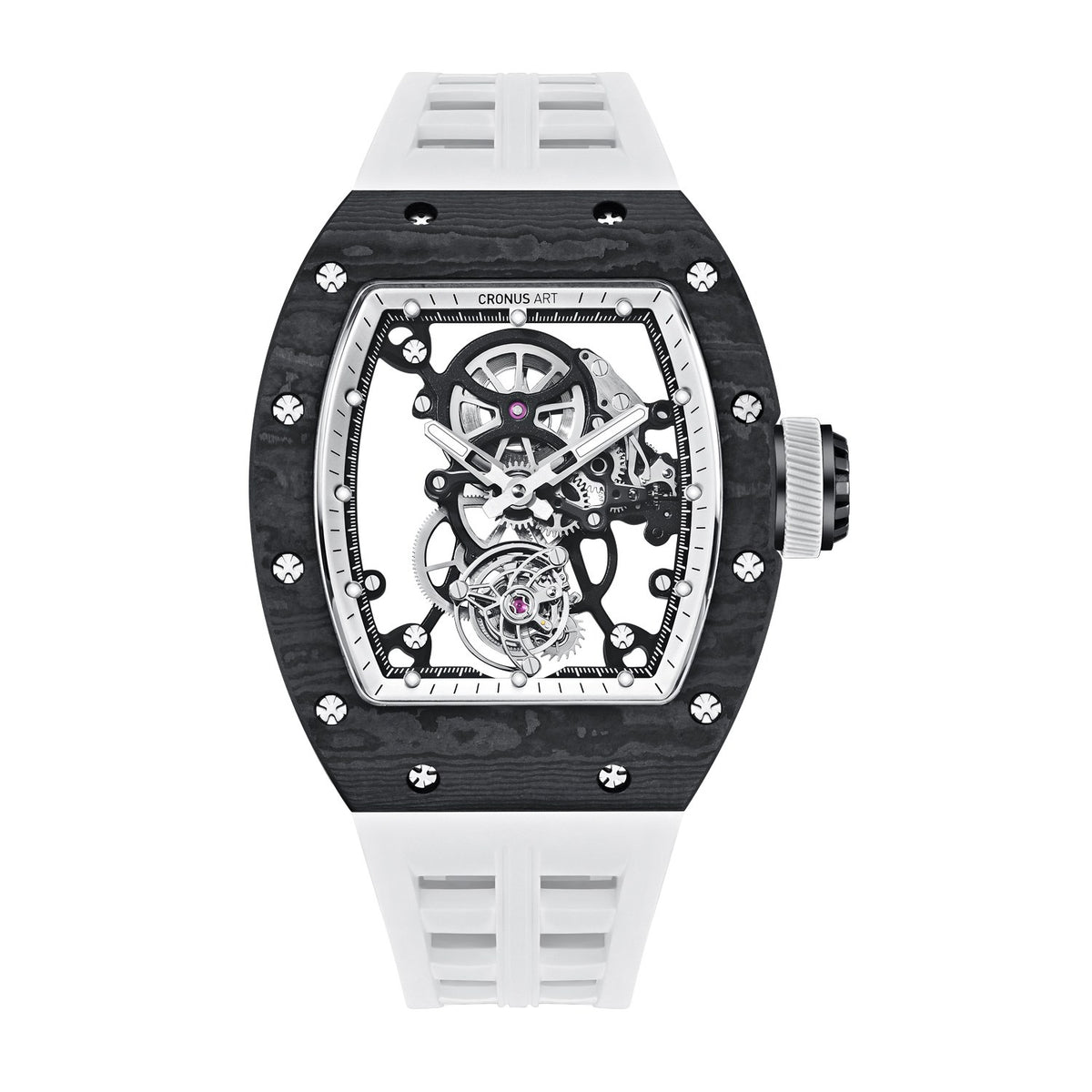 CM002-076 Men's Carbon Case Tourbillon Watch 42mm