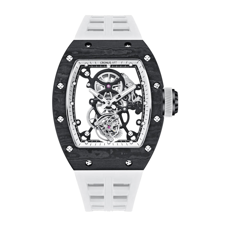 Cronus Art CM002-076 Prestige Carbon Fiber Tourbillon Manual Winding WatchFor Men 42mm