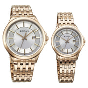 9401194211WM01 Bandhan Couple 3 Hands w/ Date Quartz Watch