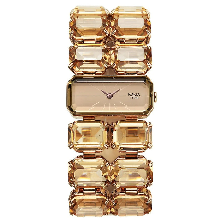 Titan 95320WM01 Raga Cocktails Women 2 Hands Quartz Watch 32mm