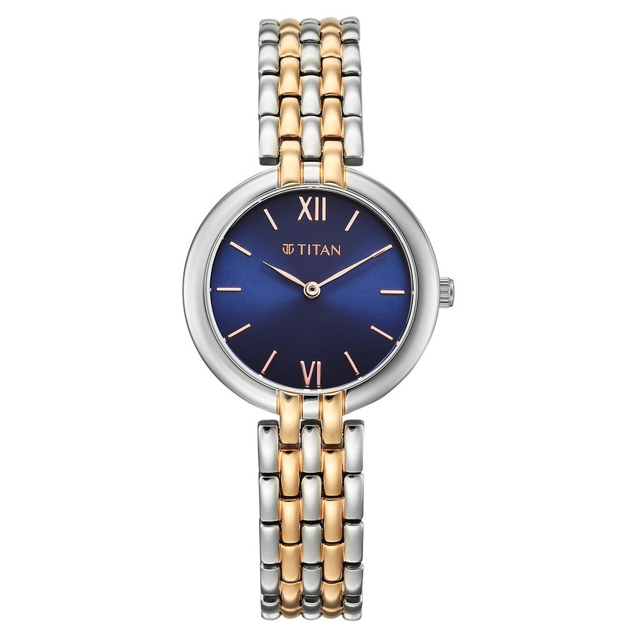 Titan 95368KM01 Workday Wonders Women 2 Hands Quartz Watch 29mm
