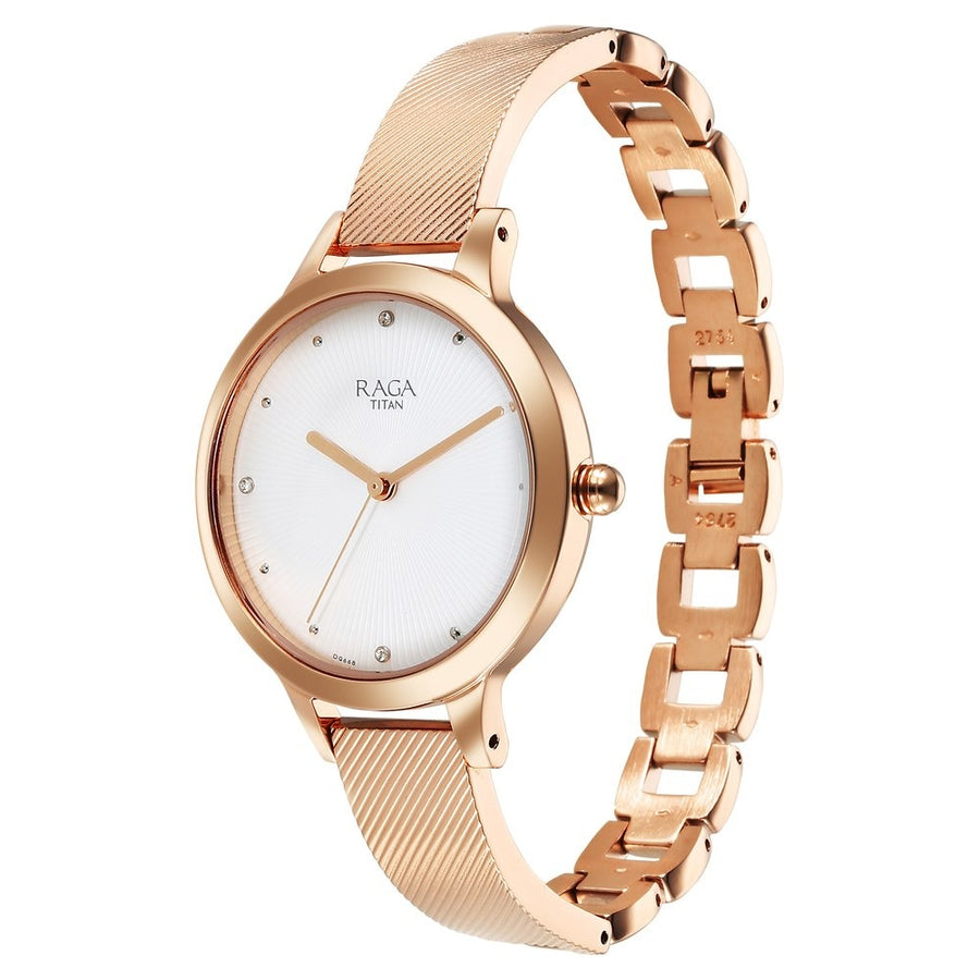 2754WM01 Raga Memoirs Women 3 Hands Quartz Watch 34mm