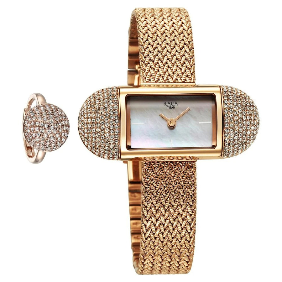 95259WM01F Raga Memoirs Women 2 Hands Quartz Watch 45mm