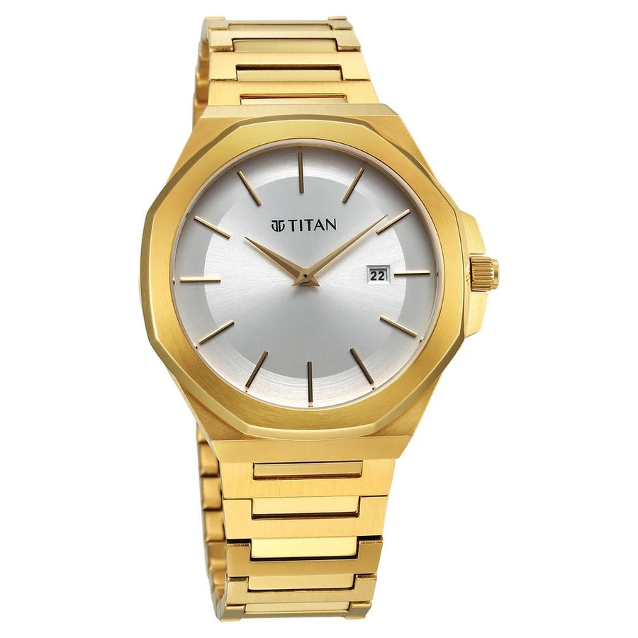 Titan 90167YM01 Classic Slim Men 2 Hands w/ Date Quartz Watch 43.50mm