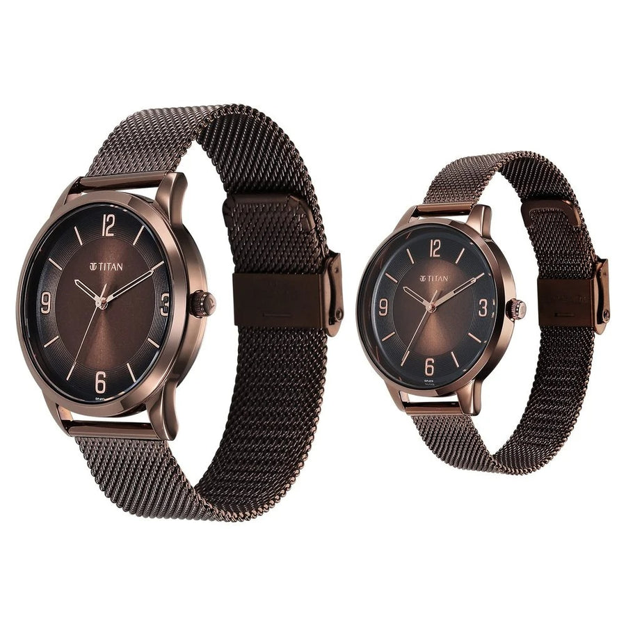 18062648QM01 Bandhan Couple 3 Hands Quartz Watch 24mm