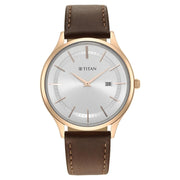 Titan 90142WL01 Classique Slimline Men 2 Hands w/ Date Quartz Watch 40mm