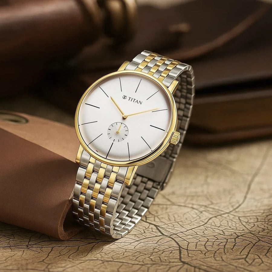 90203BM01 Elegance Men 2 Hands w/ Sec. Sub-dial  Quartz Watch 42mm