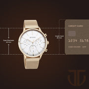90134WM01 Light Leathers Men Multifunction Quartz Watch 42mm