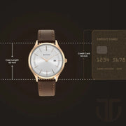 Titan 90142WL01 Classique Slimline Men 2 Hands w/ Date Quartz Watch 40mm