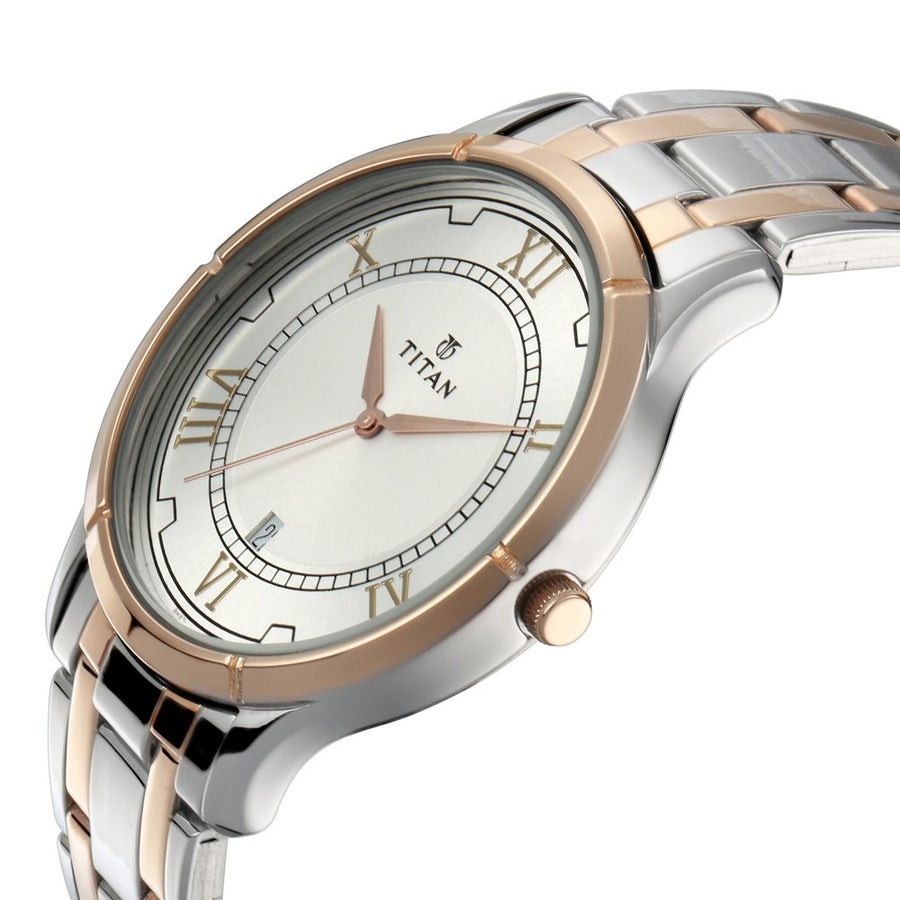 17752481KM01 Bandhan  Couple 3 Hands w/ Date Quartz Watch 40mm + 30.5mm