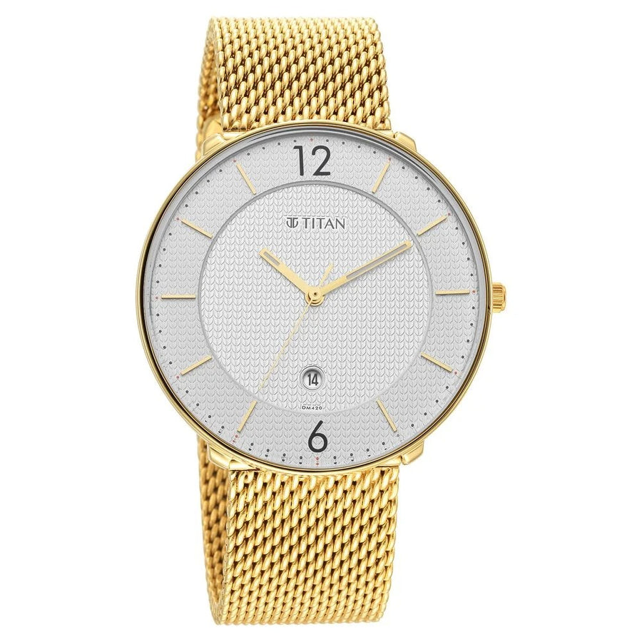 Titan 1849YM01 Workwear Men 3 Hands w/ Date Quartz Watch 41mm