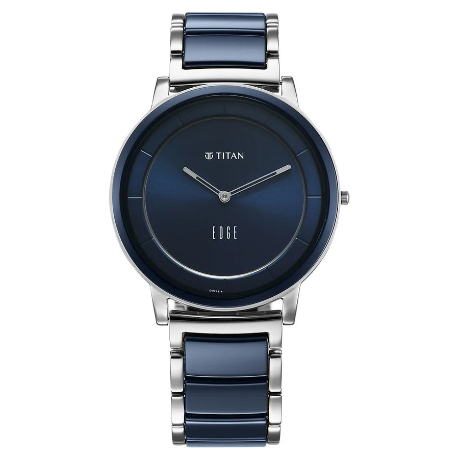 Titan 1878KD02 Edge Fusion Men 2 Hands Quartz Watch 41mm