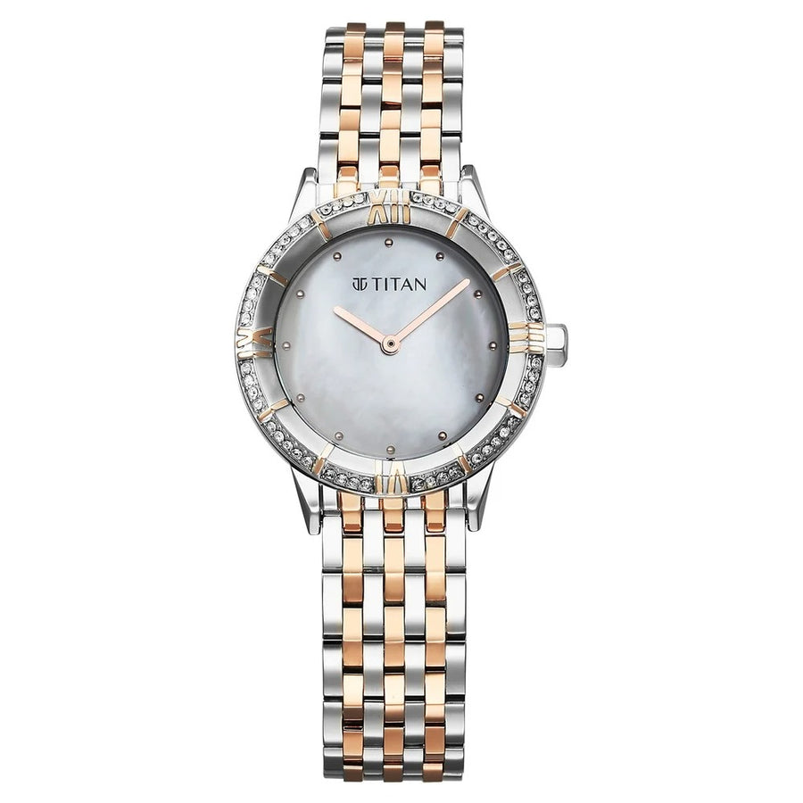 Titan 95316KM01 Glamour Women 2 Hands Quartz Watch 30.50mm