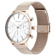90134WM01 Light Leathers Men Multifunction Quartz Watch 42mm