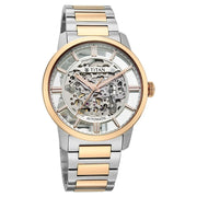 90220KM01 See-Through Skeletal Men 3 Hands Automatic Watch 43mm
