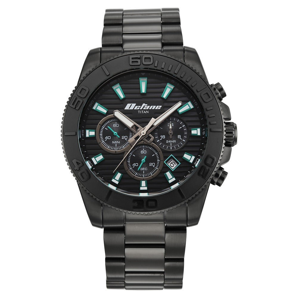 90239NM01 Octane Gridline Men Chronograph Quartz Watch 45mm