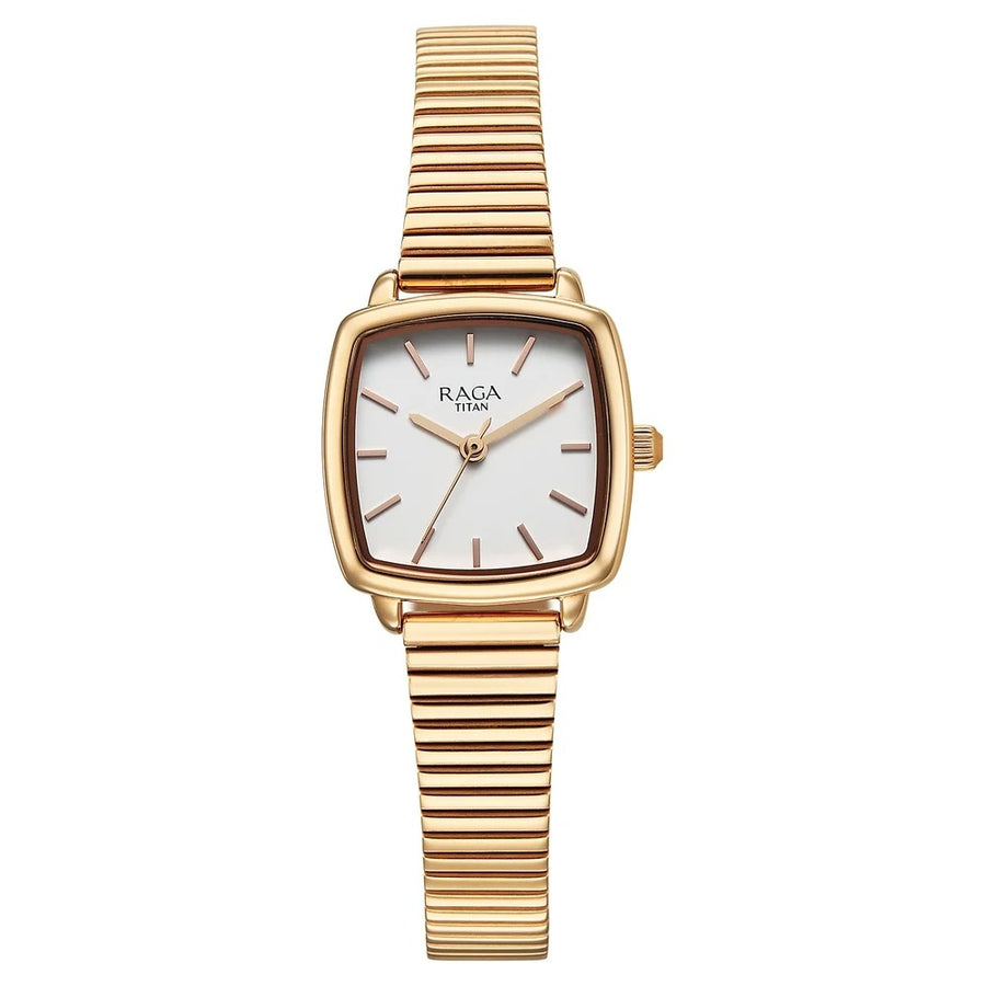 Titan 95355WM01 Raga Showstopper Women 3 Hands Quartz Watch 30mm