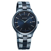 90142QD01 Slim Ceramic Fusion Men Multifunction Quartz Watch 41mm