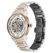90220KM01 See-Through Skeletal Men 3 Hands Automatic Watch 43mm