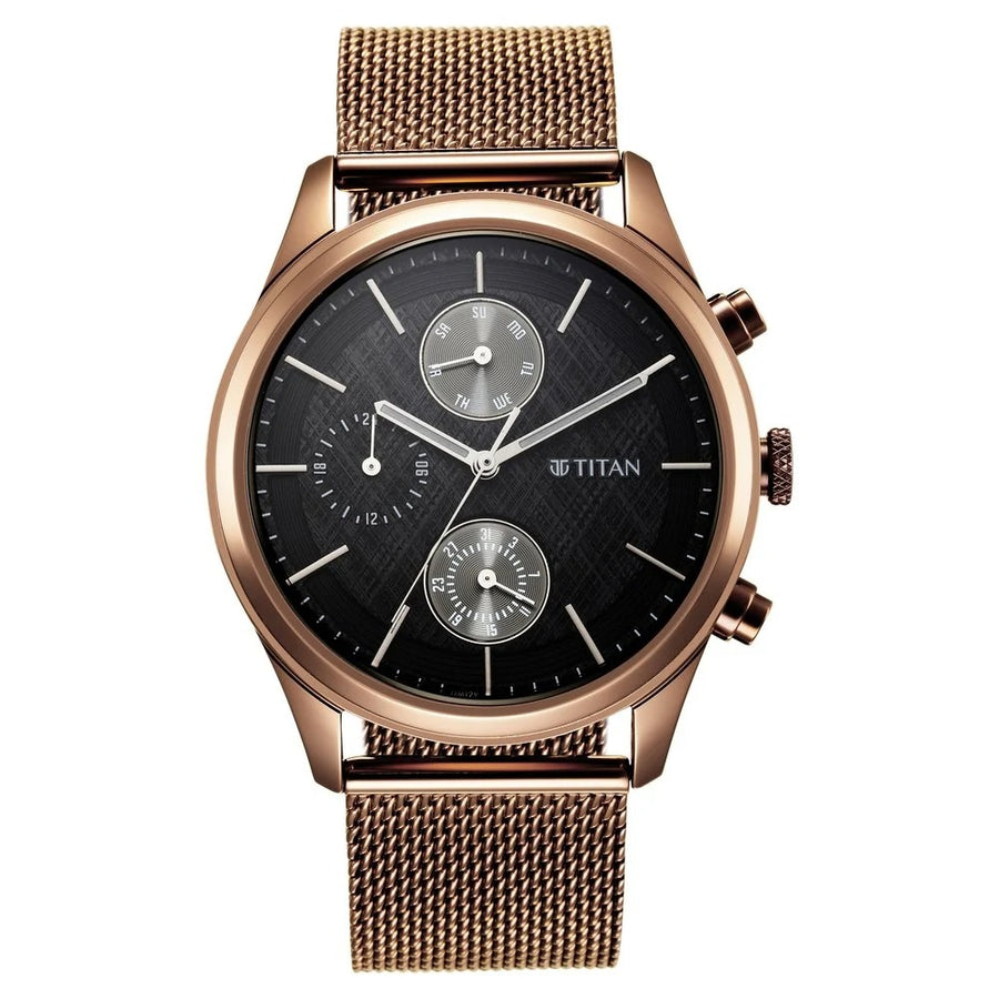 Titan 1805QM05 Neo Splash Men Multifunction Quartz Watch 42mm
