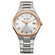 90212KM01 Regalia Dodecagon Men 3 Hands w/ Date Quartz Watch 40mm