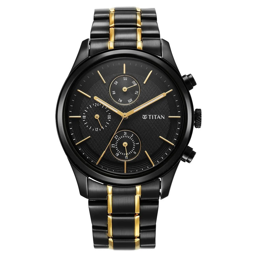 Titan 1805KM06 Workwear Men Multifunction Quartz Watch 42mm