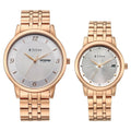 19672967WM01 Bandhan Eternal Pair Couple 3 Hands w/ Date Quartz Watch 42mm + 32.5mm