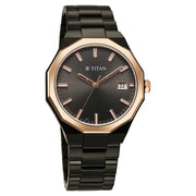 90212KM02 Regalia Dodecagon Men 3 Hands w/ Date Quartz Watch 40mm
