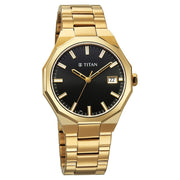 90212YM01 Regalia Dodecagon Men 3 Hands w/ Date Quartz Watch 40mm