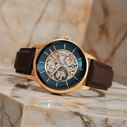 90110WL08 Skeletal Men 3 Hands Automatic Watch 44mm