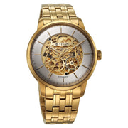 90110YM01 Skeletal Men 3 Hands Automatic Watch 44mm