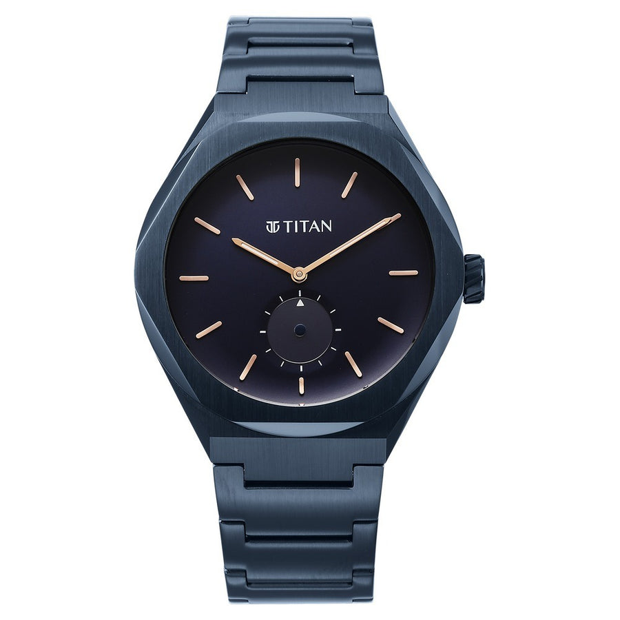 Titan 90210QM01 Classique Contour Men 2 Hands w/ Sec. Sub-dial  Quartz Watch 42mm