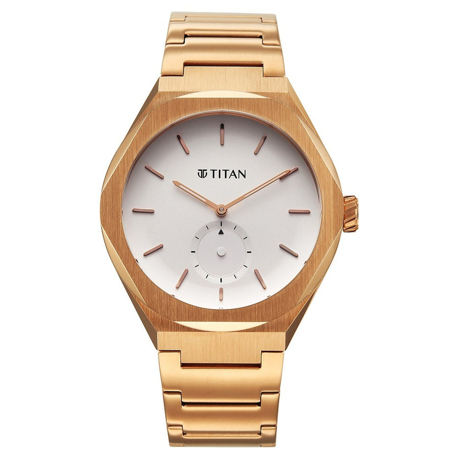 Titan 90210WM01 Classique Contour Men 2 Hands w/ Sec. Sub-dial  Quartz Watch 42mm