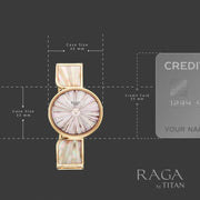 95226WM02F Raga Power Pearls Women 2 Hands Quartz Watch 33mm