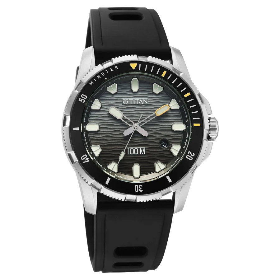 10067KP01 Zero Hour Diver's Men 3 Hands w/ Date Quartz Watch 41mm